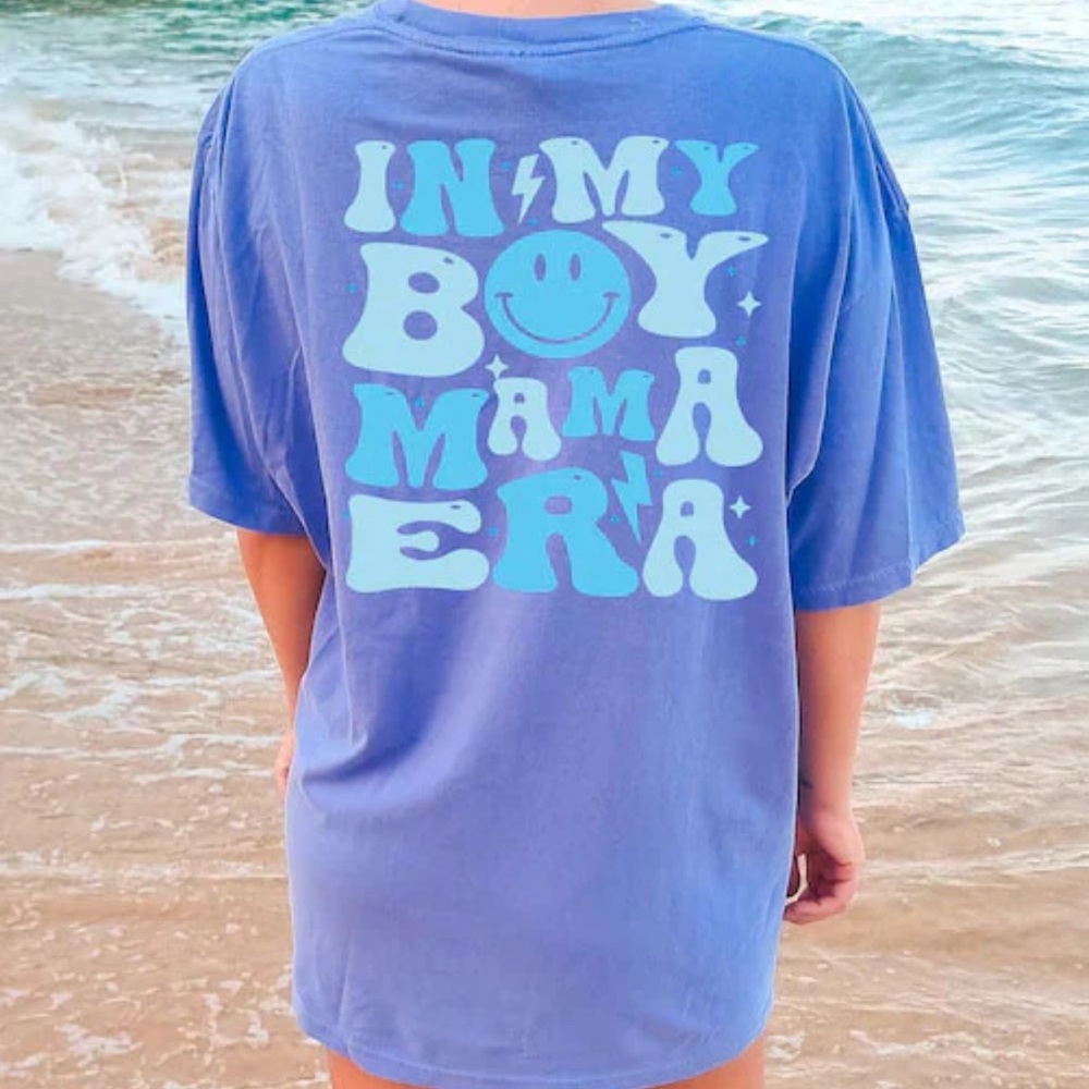 GiftifyMama "In My Boy Mama Era" Breastfeeding T-shirt Nursing Shirt NWT